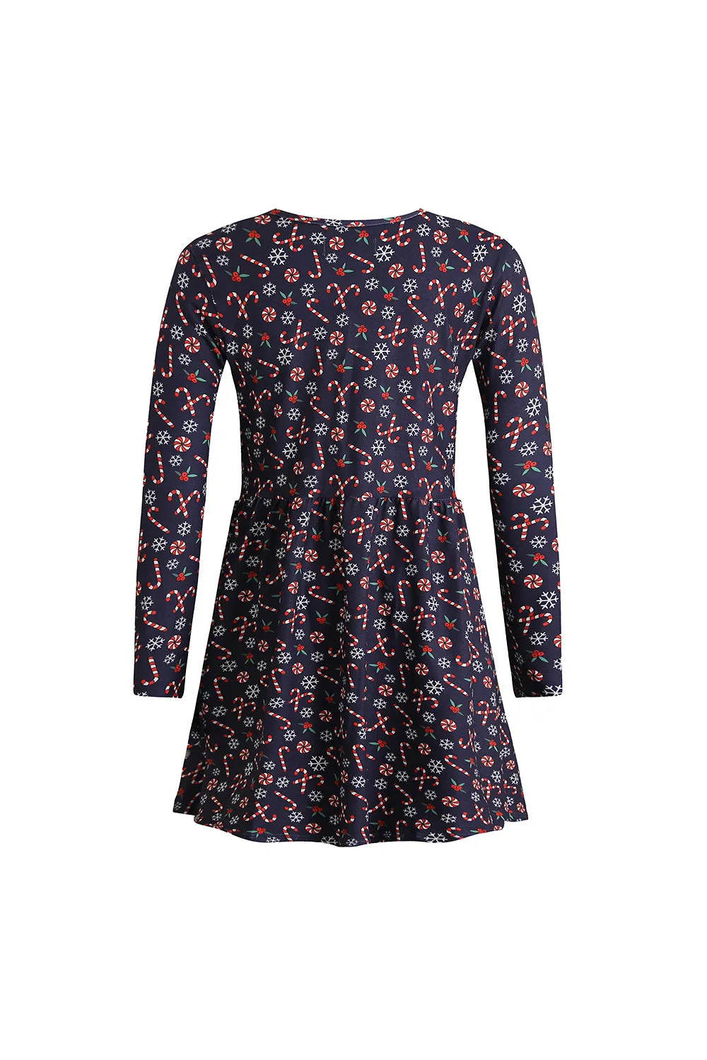 Alma Ls Babydoll Dress (Kids) | Candycane Navy | Kjole fra Liberté Ami