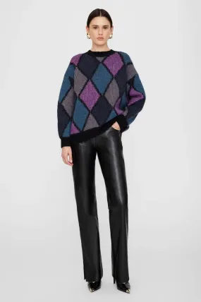 Anine Bing Sydney Crew Sweater in Multi