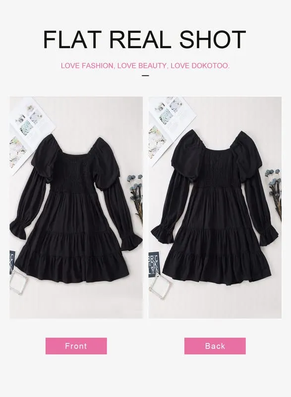 Baby Doll sexy ruffle Off Shoulder Mini Dress