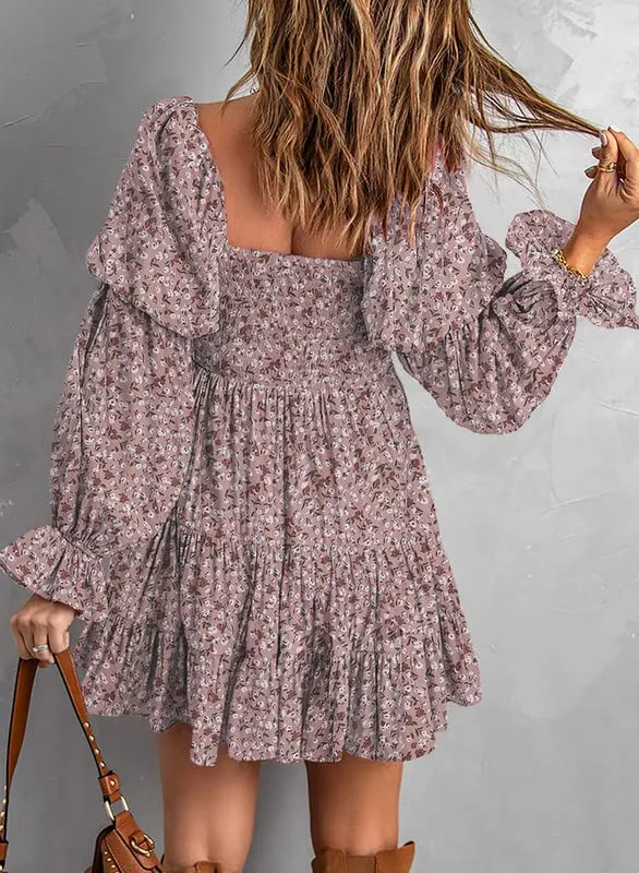 Baby Doll sexy ruffle Off Shoulder Mini Dress