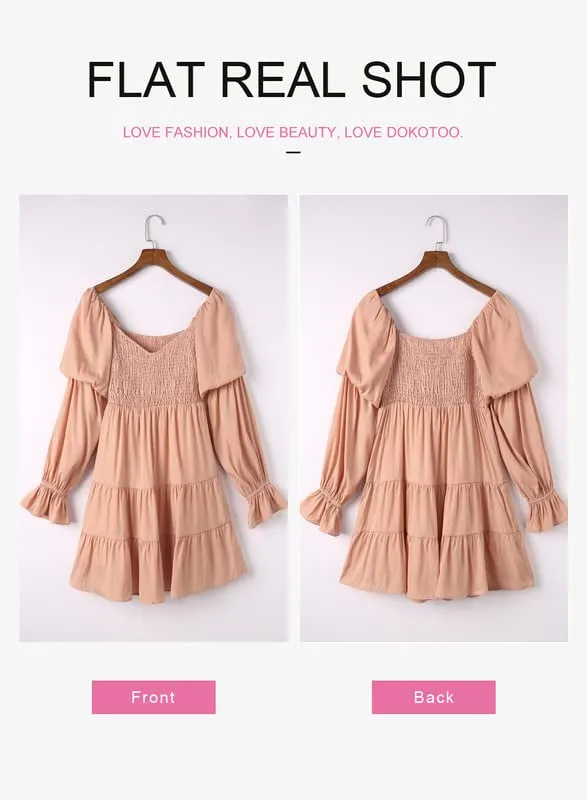 Baby Doll sexy ruffle Off Shoulder Mini Dress