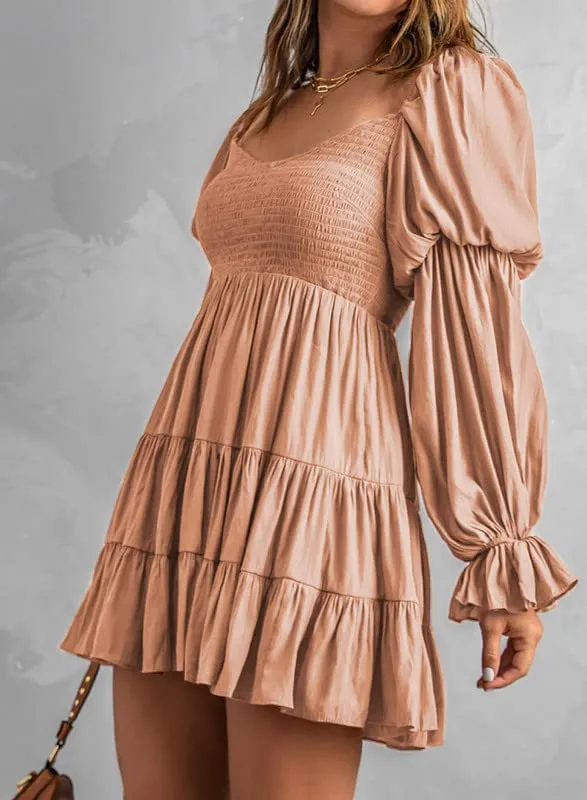 Baby Doll sexy ruffle Off Shoulder Mini Dress