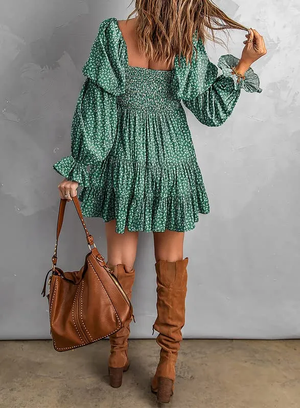 Baby Doll sexy ruffle Off Shoulder Mini Dress