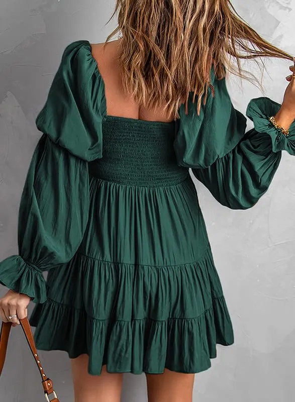 Baby Doll sexy ruffle Off Shoulder Mini Dress