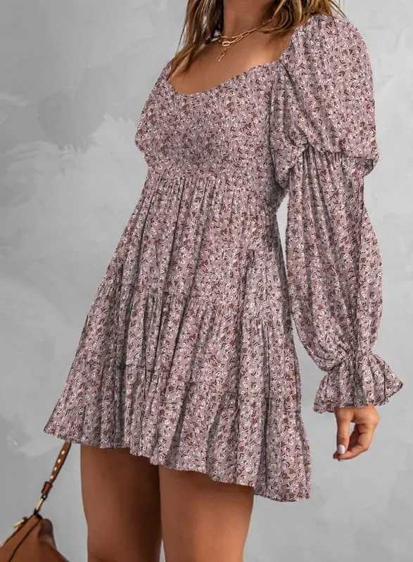 Baby Doll sexy ruffle Off Shoulder Mini Dress