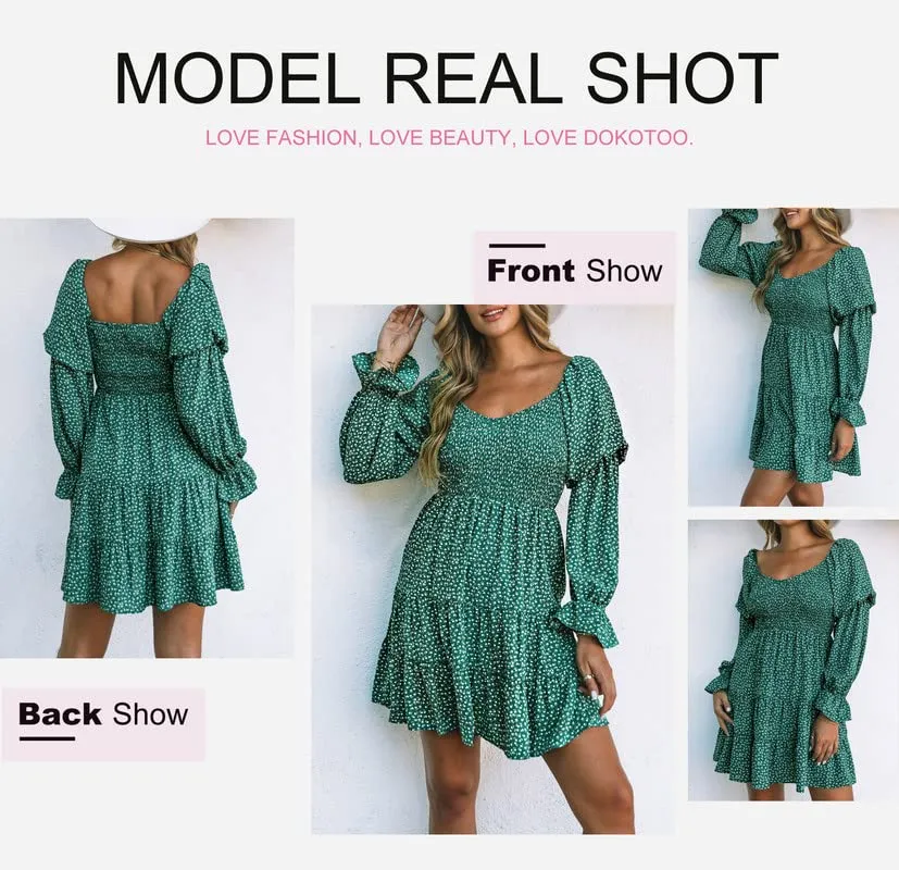 Baby Doll sexy ruffle Off Shoulder Mini Dress