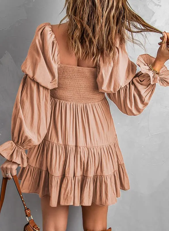 Baby Doll sexy ruffle Off Shoulder Mini Dress