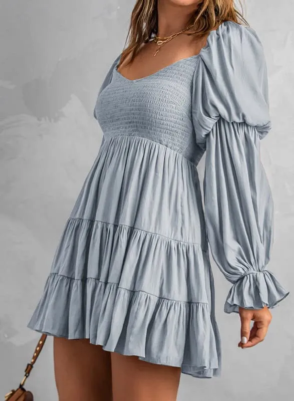 Baby Doll sexy ruffle Off Shoulder Mini Dress