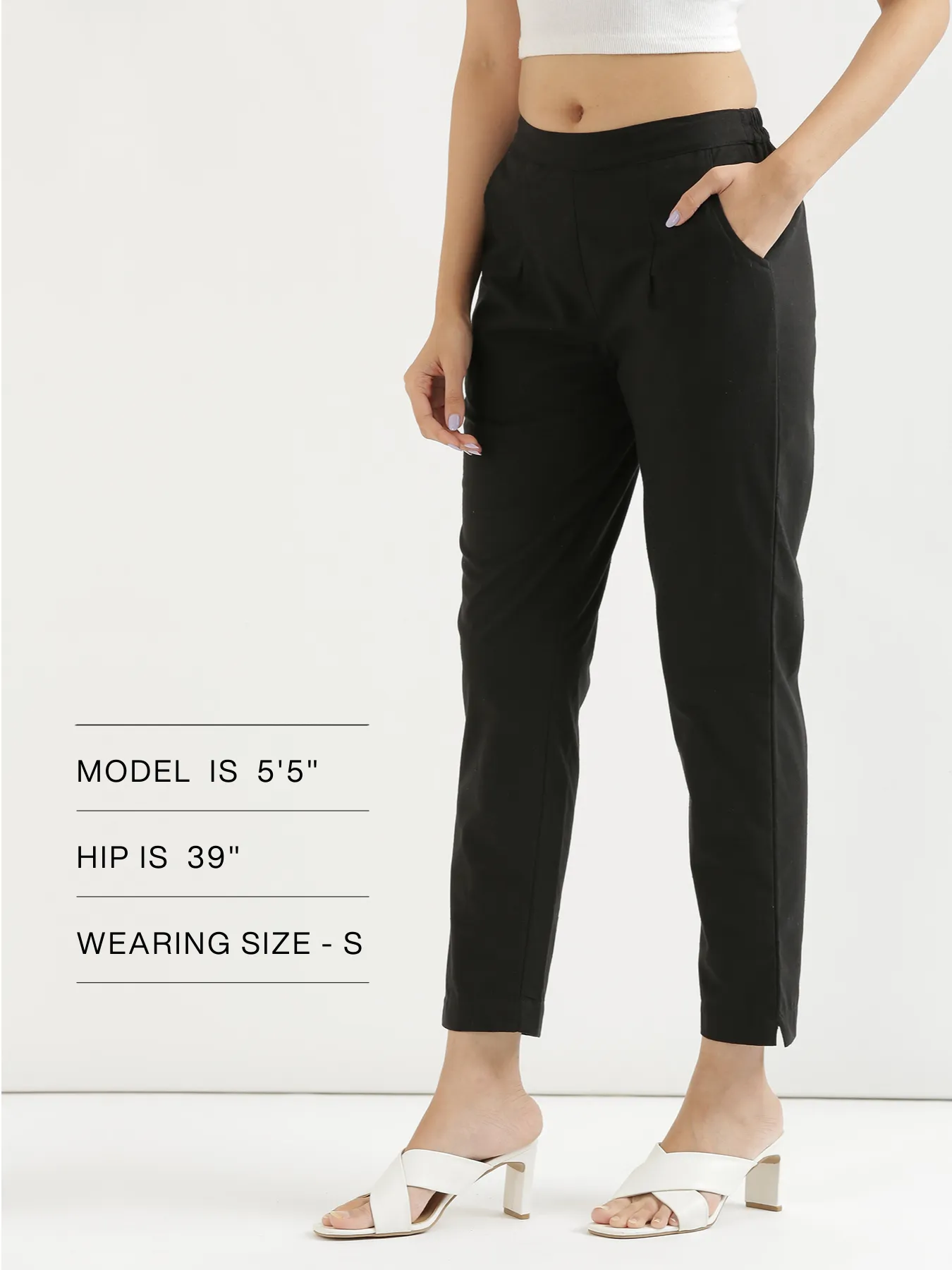 Black 100% Cotton - Everyday Pants