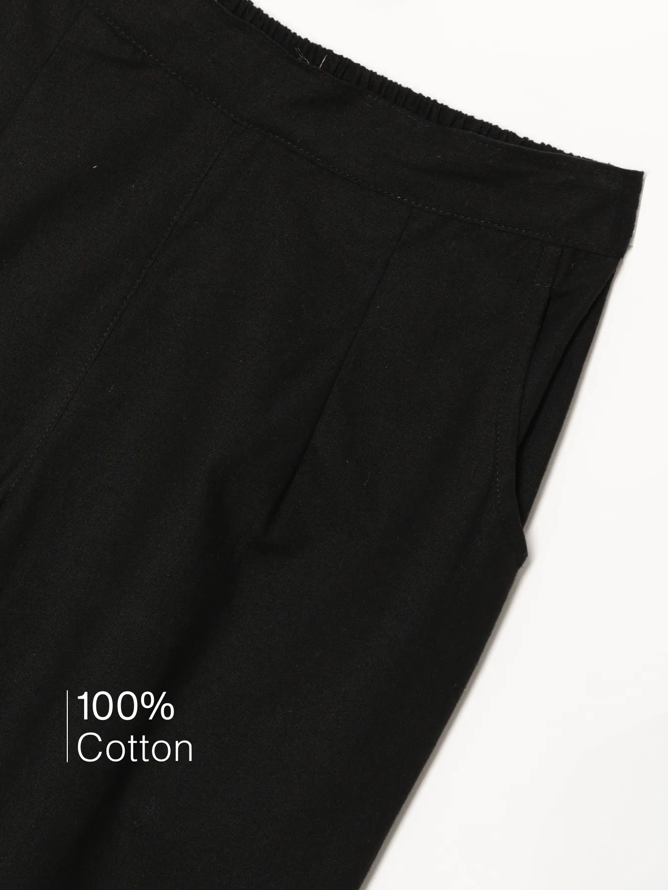 Black 100% Cotton - Everyday Pants