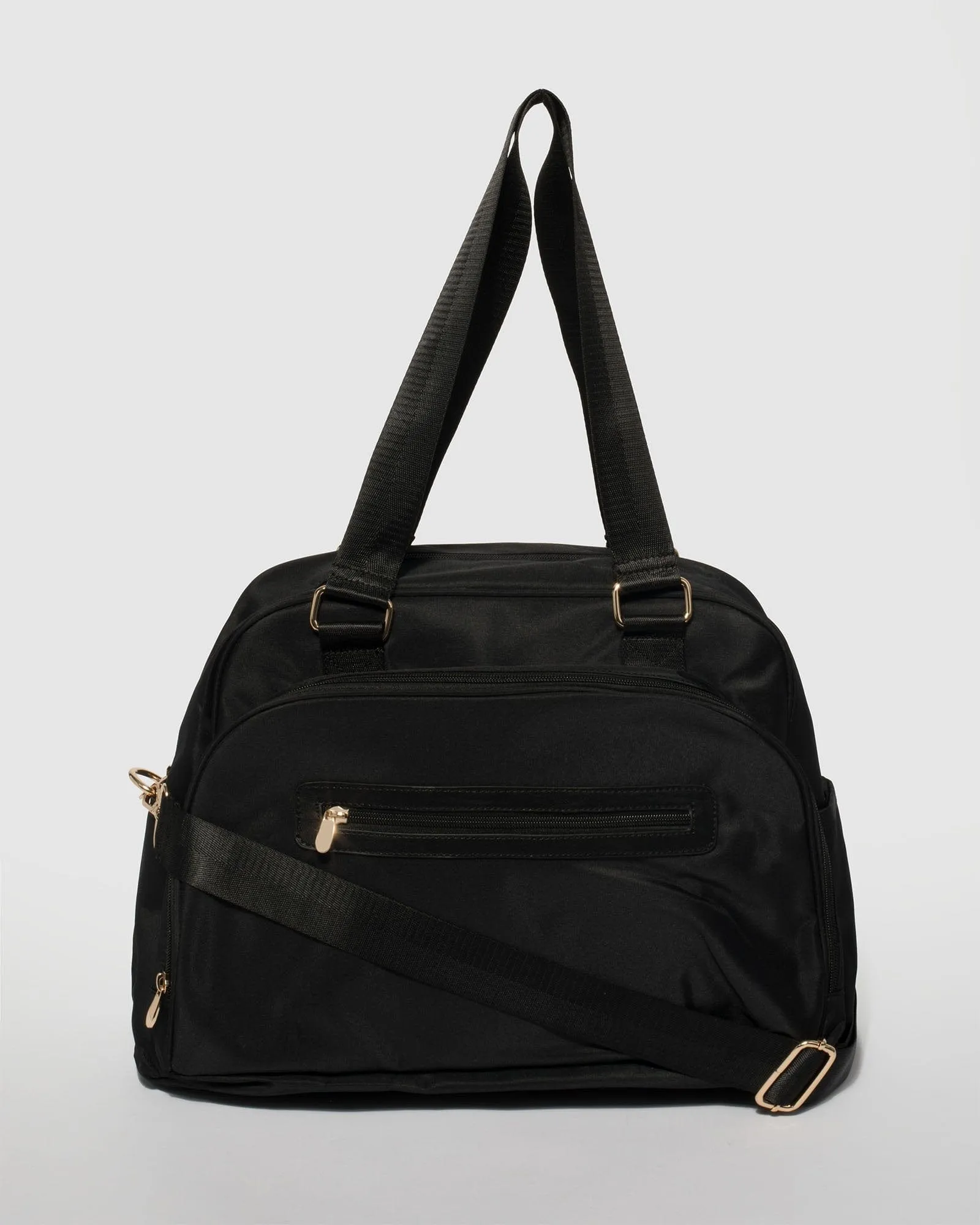 Black Front Pocket Baby Bag