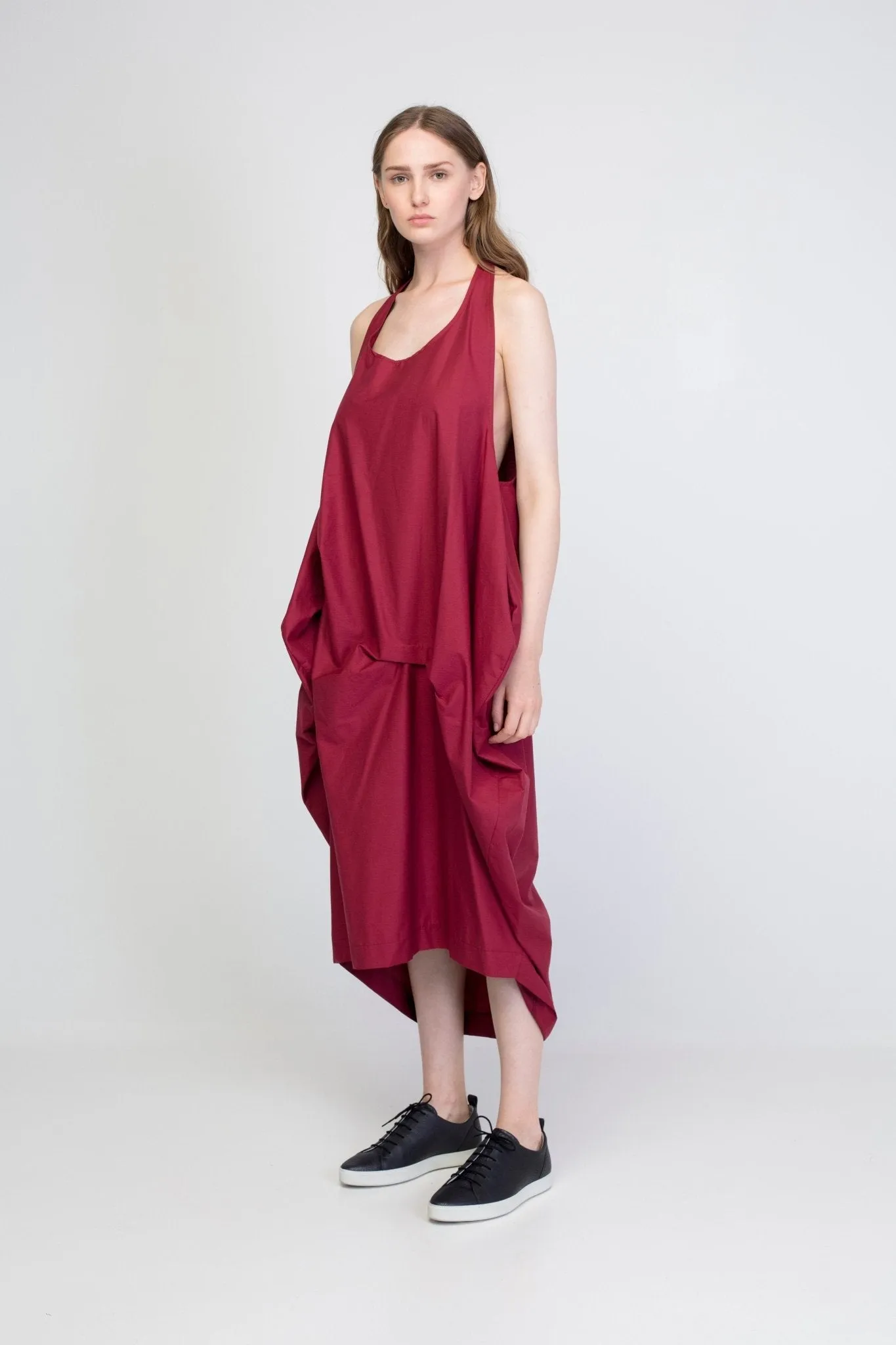 Bordo Balloon Dress