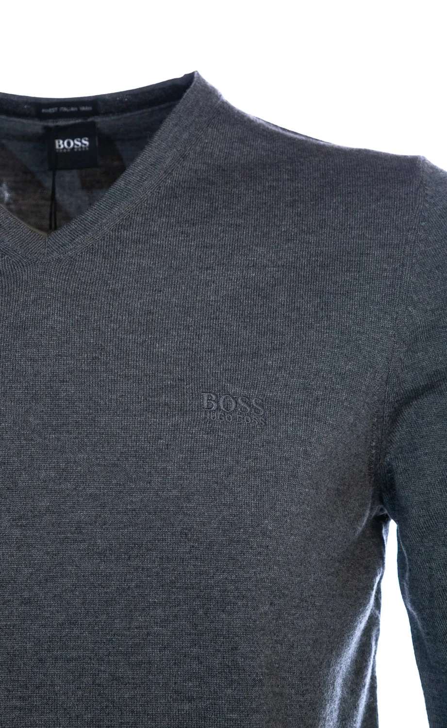 BOSS Baram-L Knitwear in Charcoal