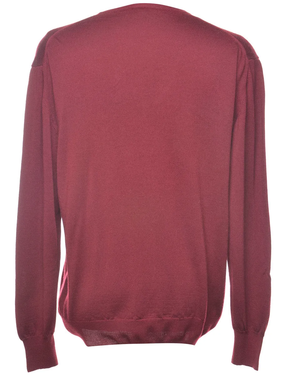 Burgundy Jumper - L