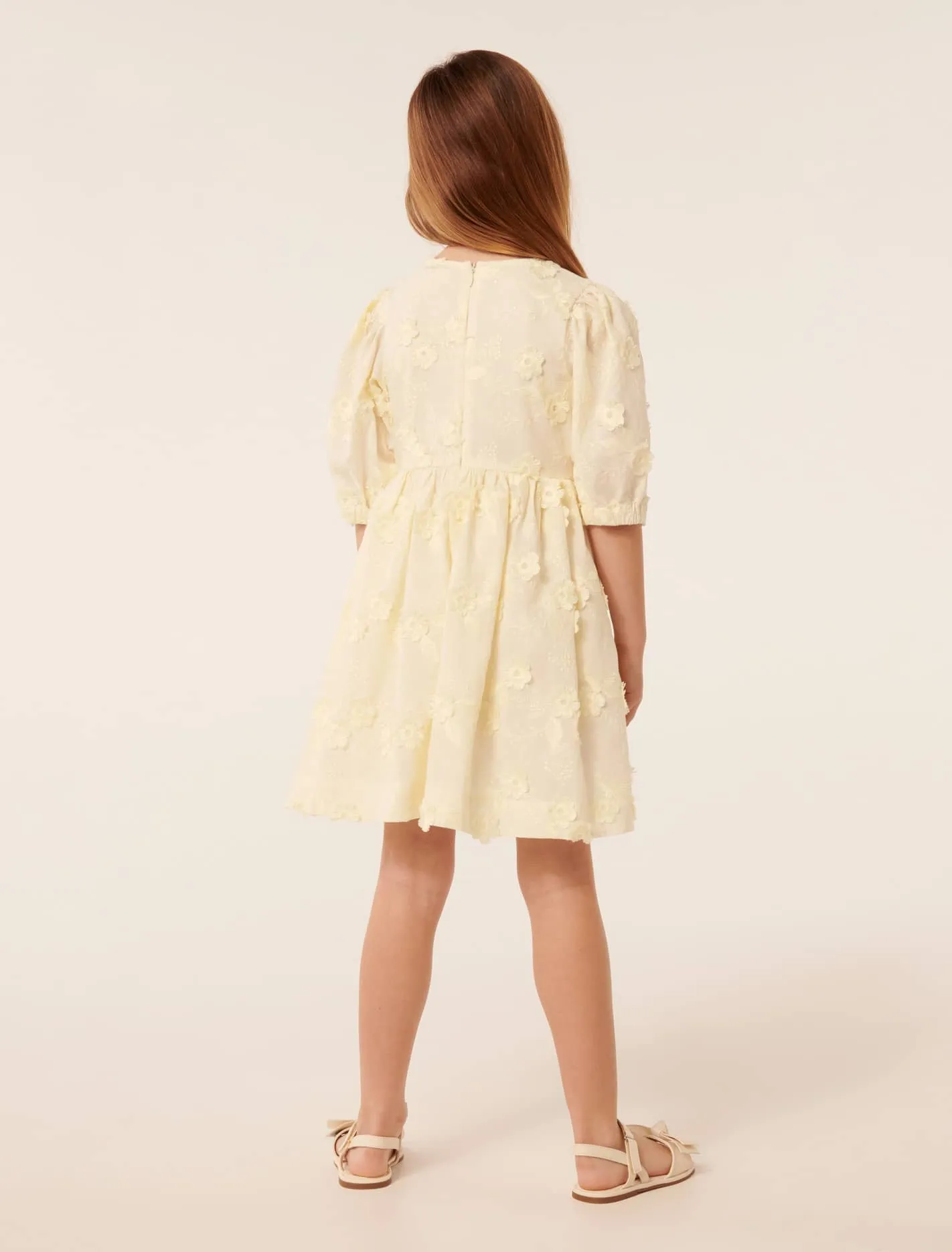 Camille Puff Sleeve Girls Dress