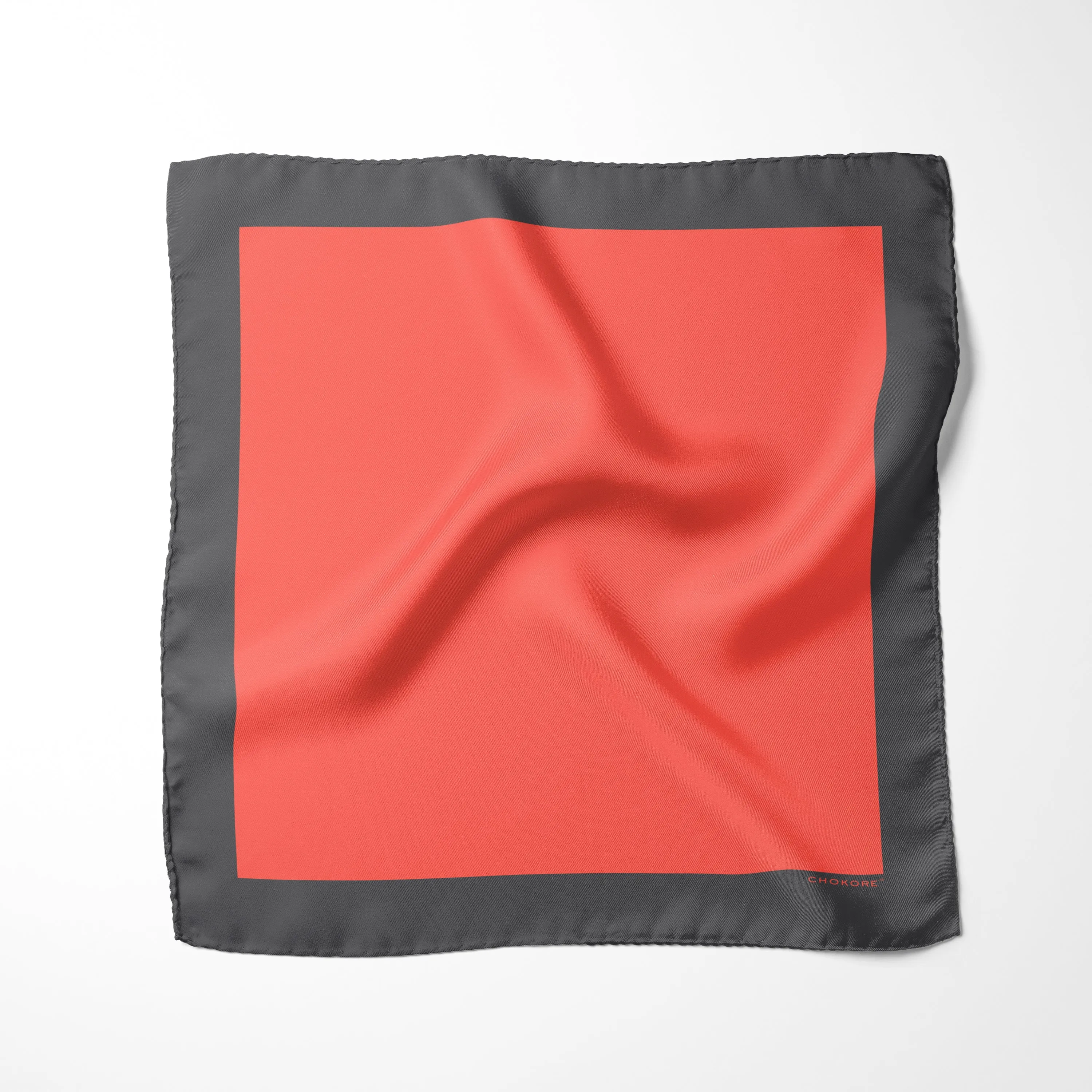 Chokore Coral Pocket Square - Solid Range