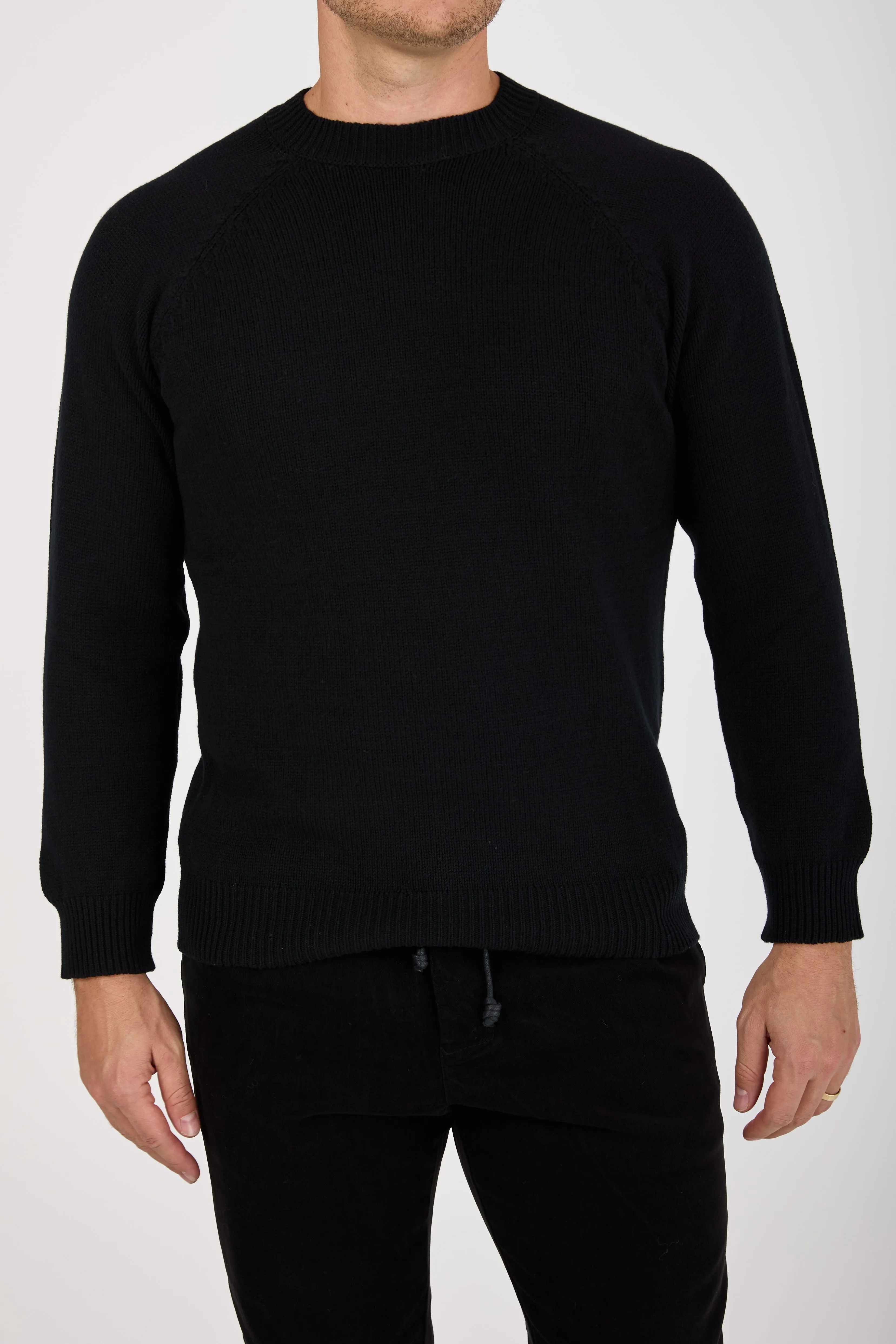 Crewneck Sweater in Black