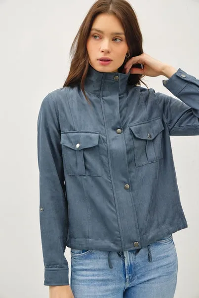 CROPPED UTILITY SAFARI JACKET