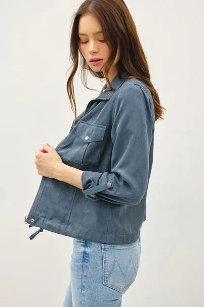 CROPPED UTILITY SAFARI JACKET