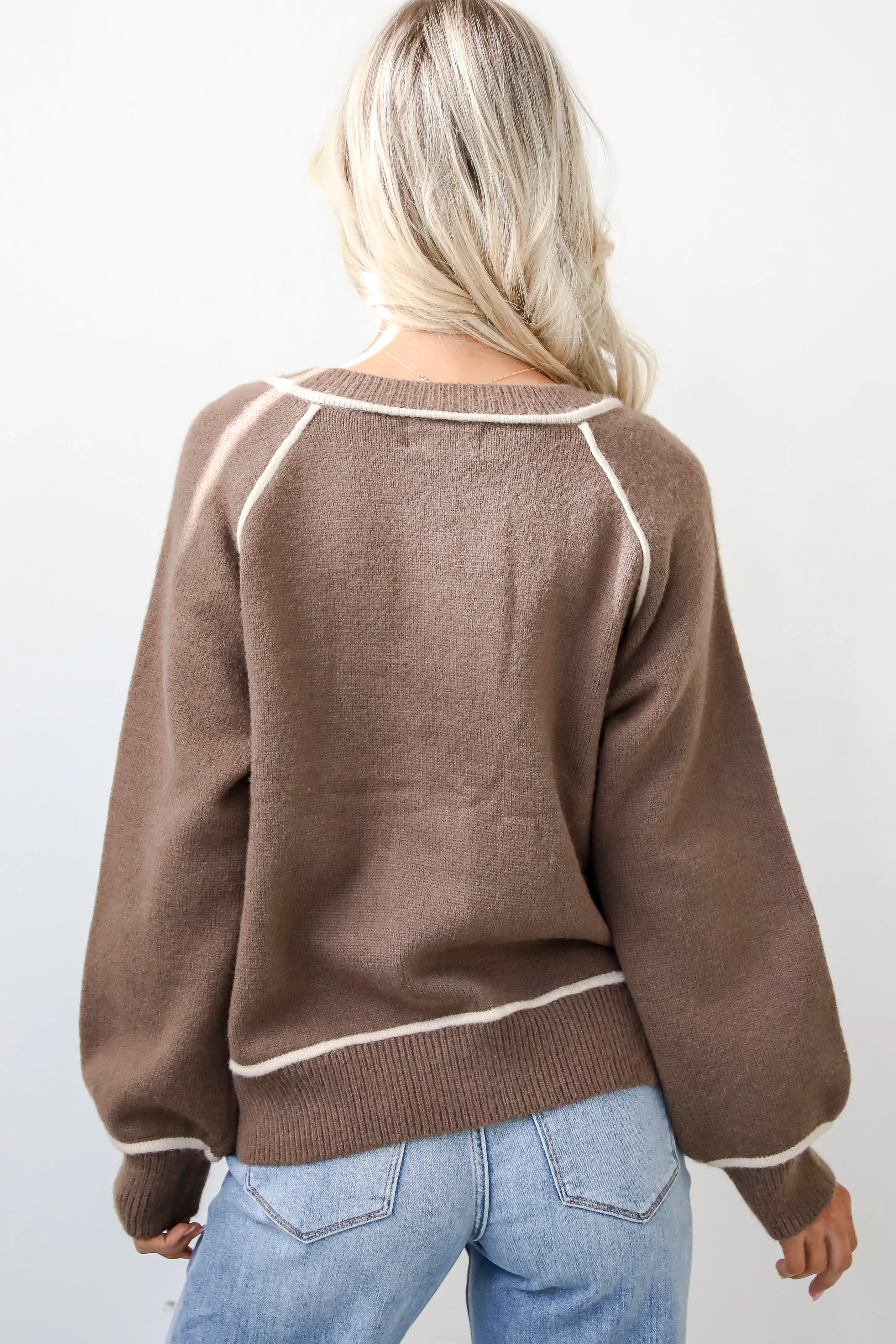 Cuddle Up Close Mocha Sweater Cardigan