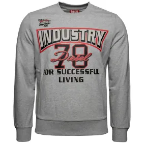 Diesel Industry 78 Design Grey Sweatshirt