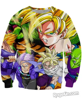 Dragon Ball Z Warriors Crewneck Sweatshirt