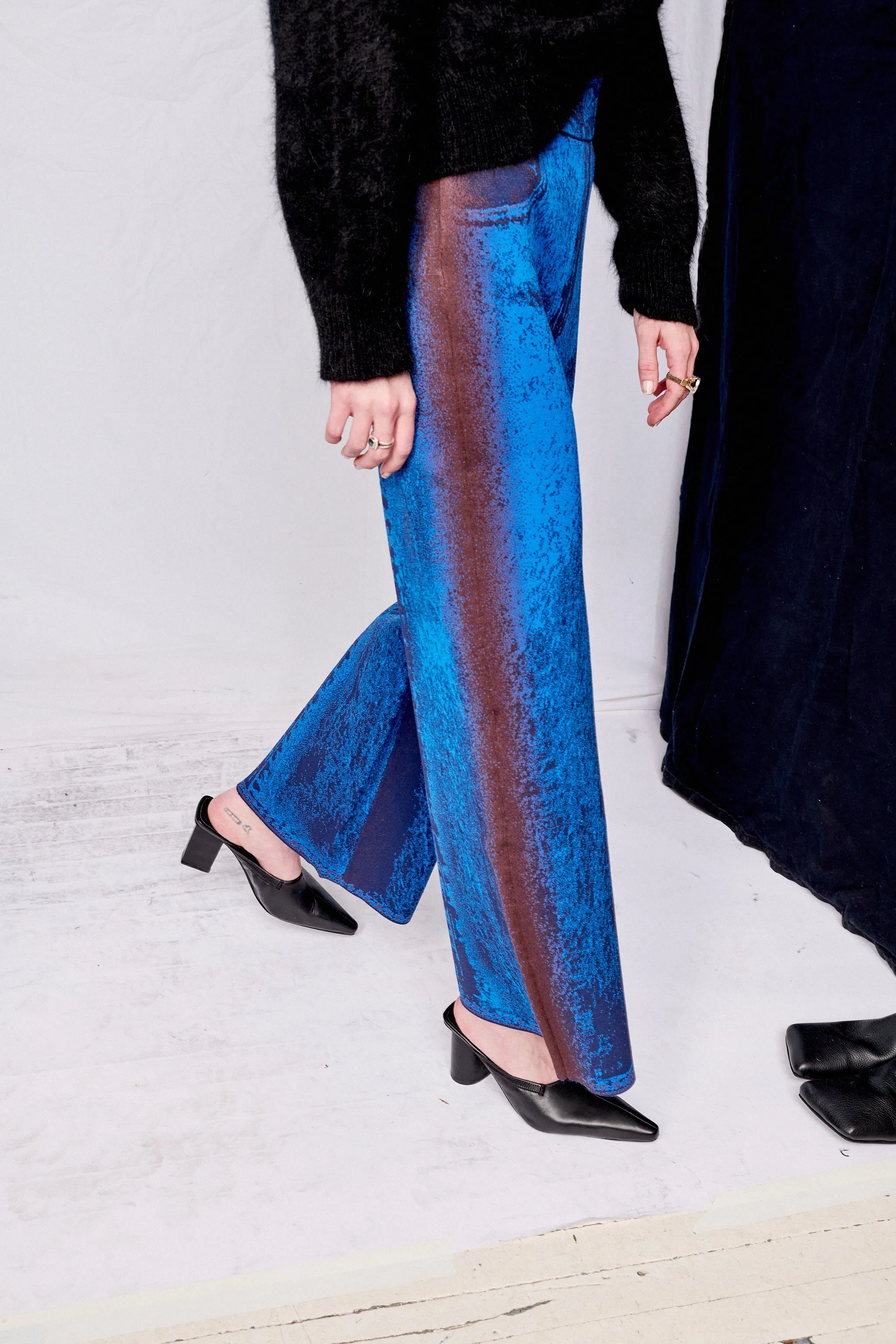 Electric Blue Zahra Wide Leg Pants