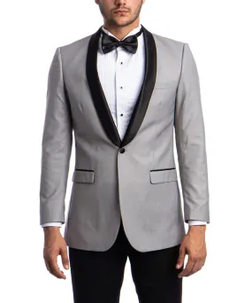 Festive Tuxedo Jacket wit Shawl Lapel