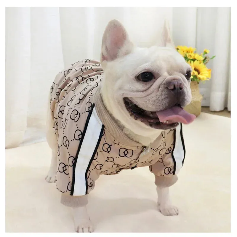 Frenchie Jacket Fall Winter Pet Clothes