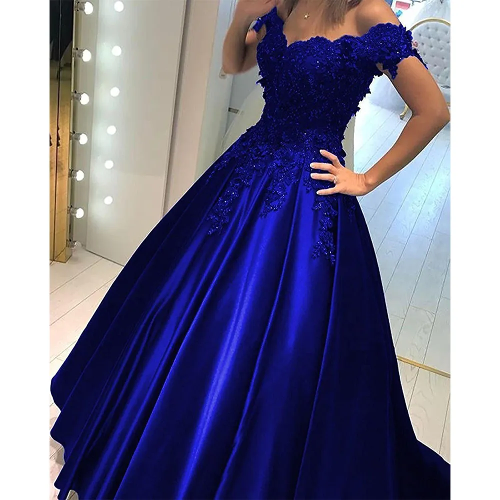 Funki Buys | Dresses | Women's Elegant Long Satin Ball Gown