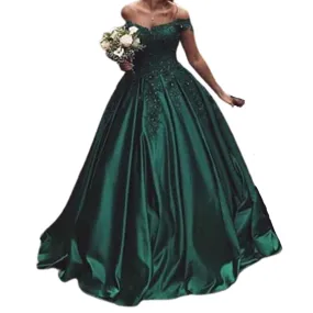 Funki Buys | Dresses | Women's Elegant Long Satin Ball Gown