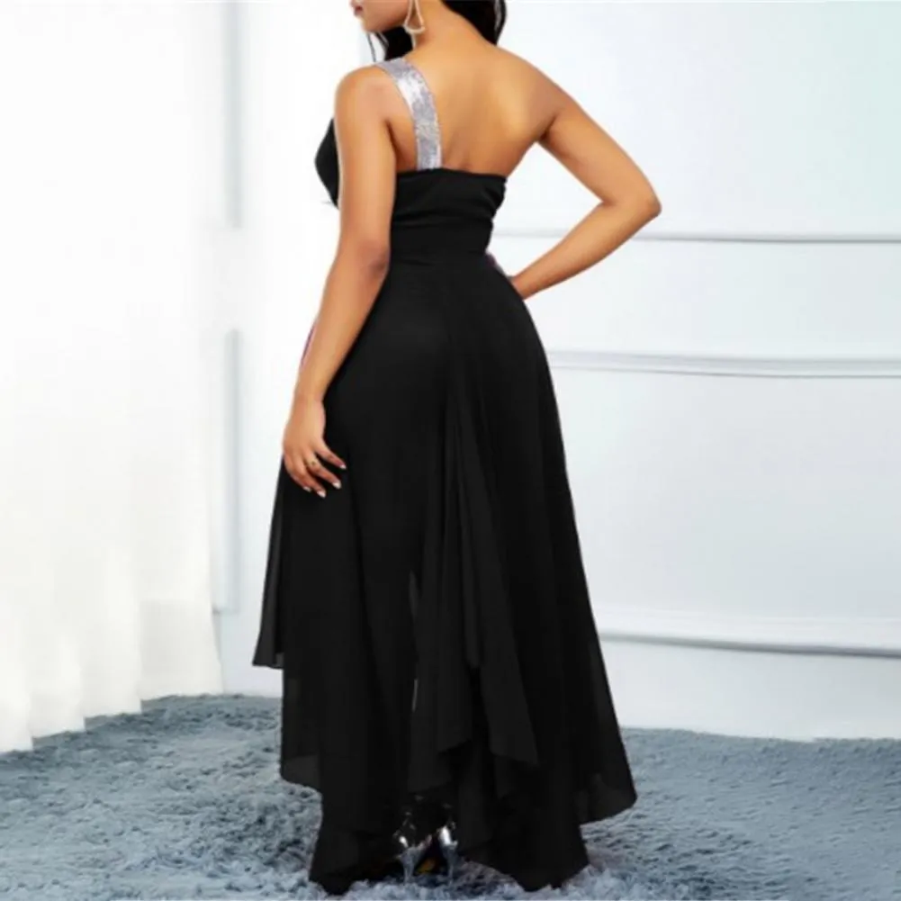 Funki Buys | Dresses | Women's One Shoulder Chic Party Dress