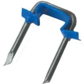 Gardner Bender MSI-150 Metal Staple, 1/2 in W Crown, 1 in L Leg, Plastic/Steel, Graphite :BX100: QUANTITY: 1