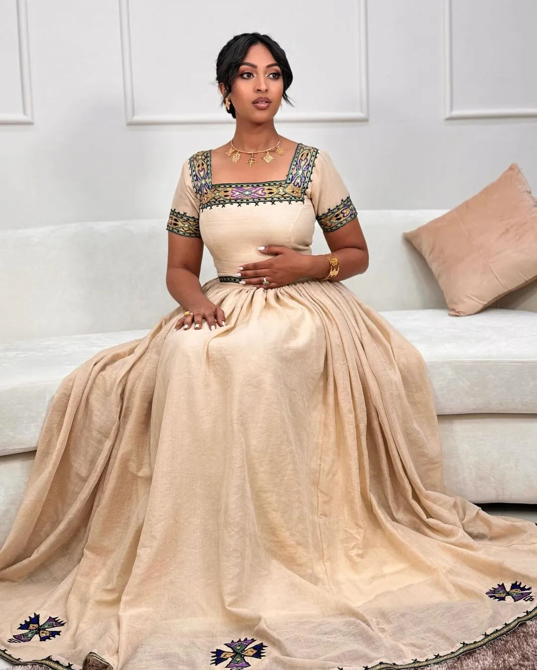 Gorgeous Tilet Modern Habesha Dress Habesha Kemis Design