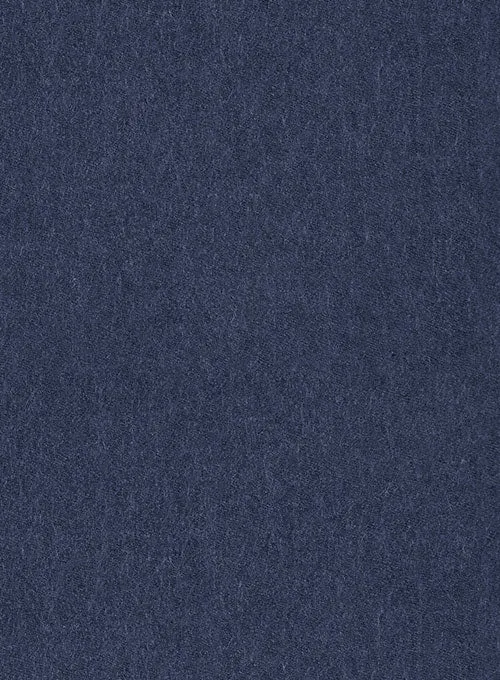 Indigo Blue Flannel Wool Suit