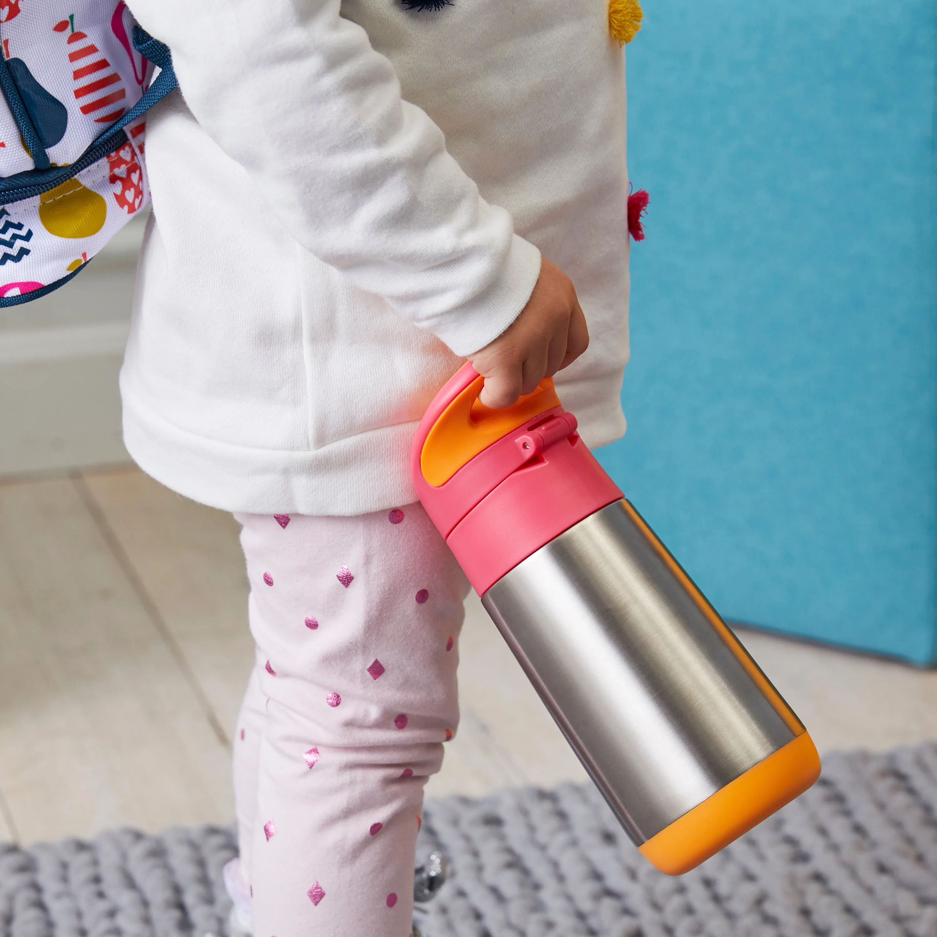 Insulated Straw Sipper & Insulated Food Jar Pink