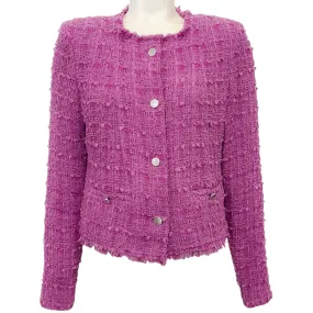 Iro Magenta Tweed Raceli Jacket