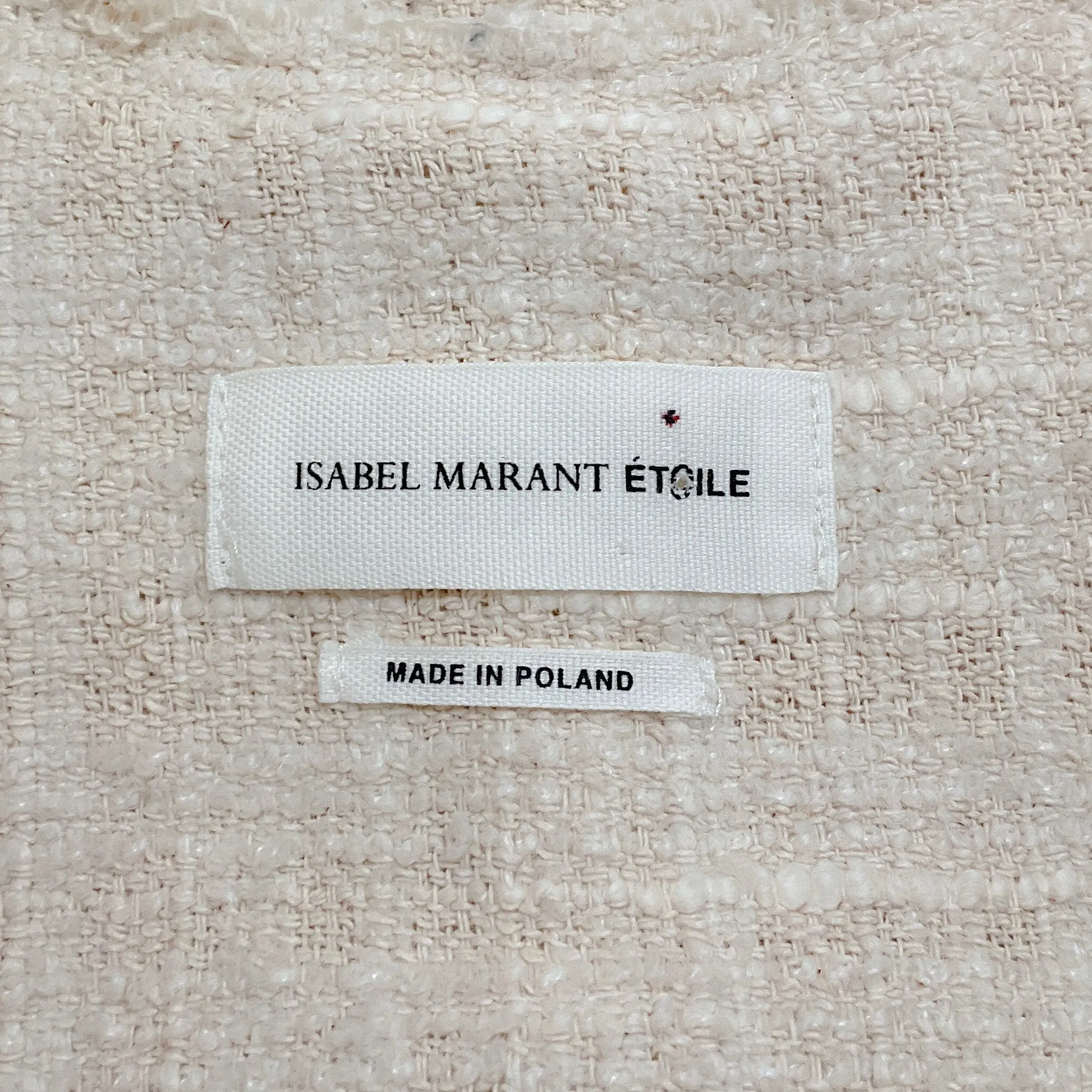 Isabel Marant Etoile Ivory Boucle Double Breasted Jacket