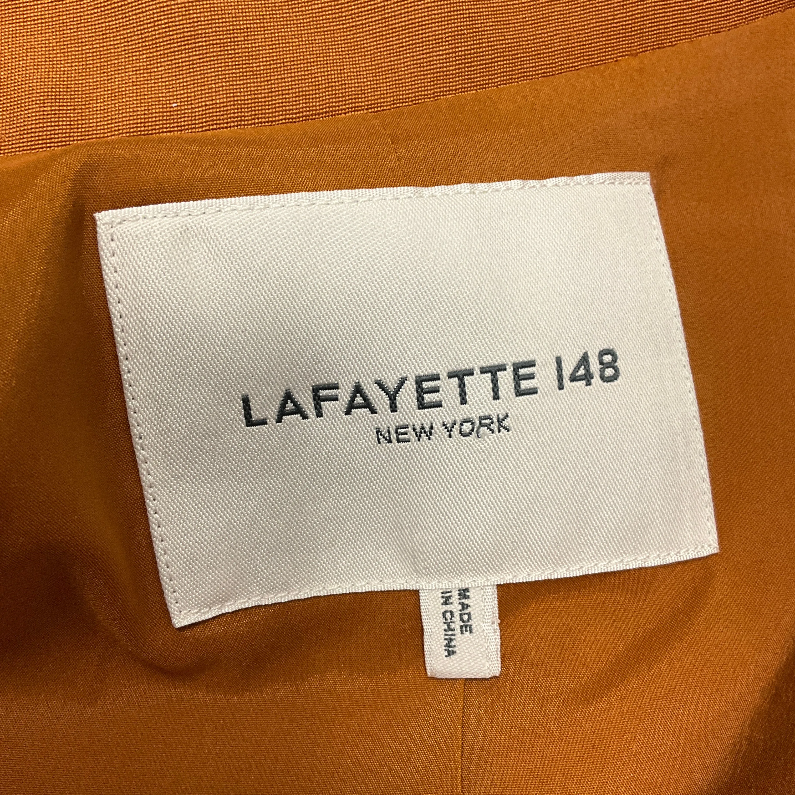 Lafayette 148 New York Copper Wool and Silk Suit Set