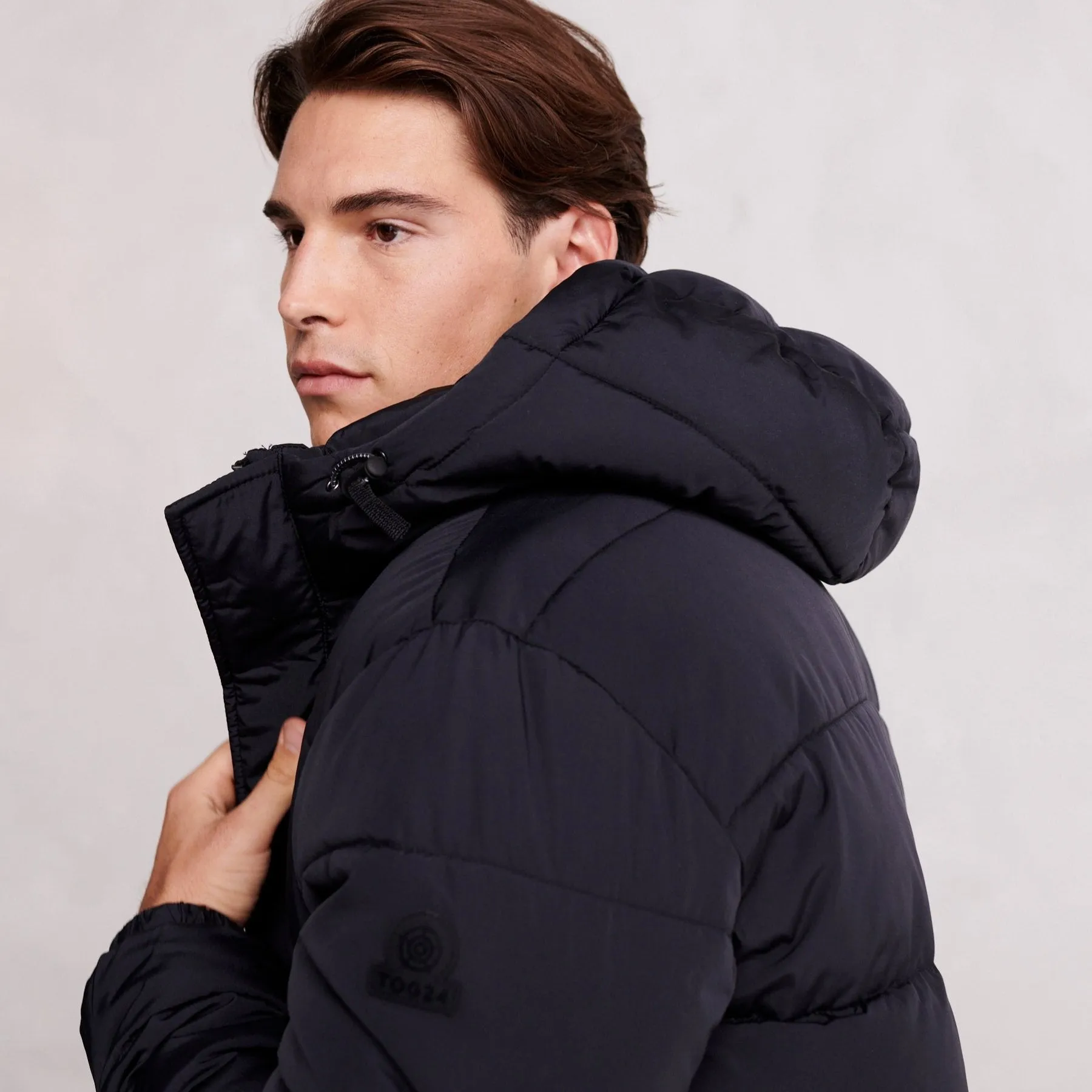 Langrick Mens Long Padded Jacket - Black