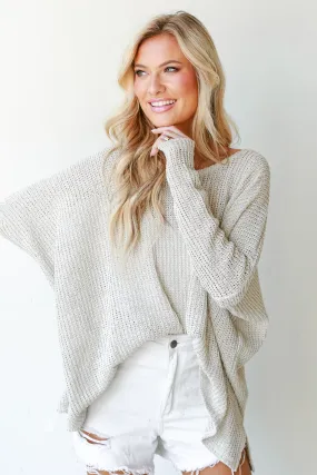 Let's Get Away Loose Knit Sweater