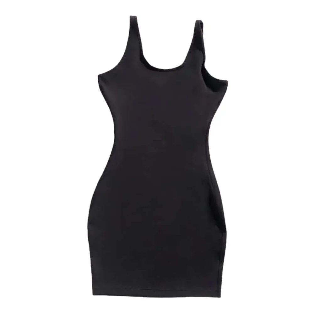 Little Black shaper Slip Dress