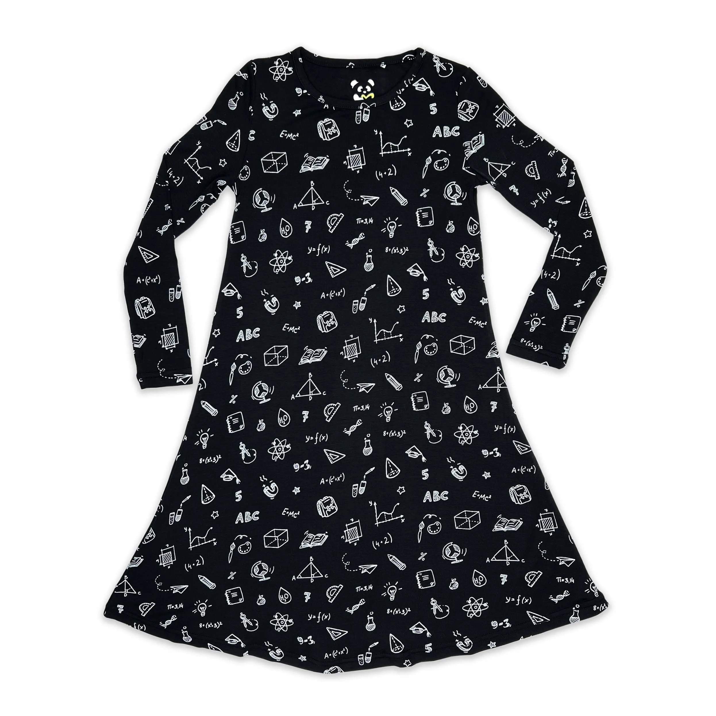 Little Genius Bamboo Girls' Long Sleeve Dress