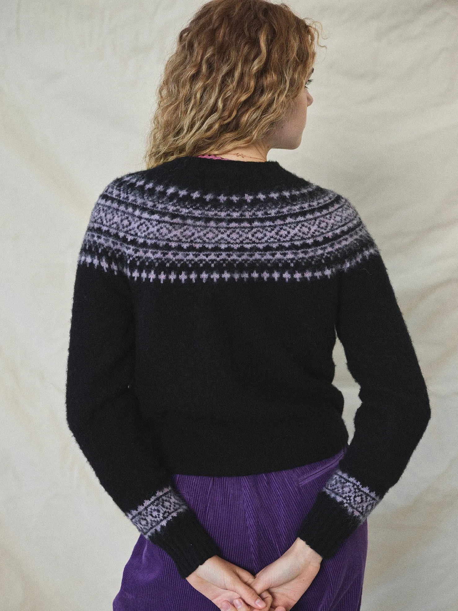 Lowie Black   Lilac Snow Jumper