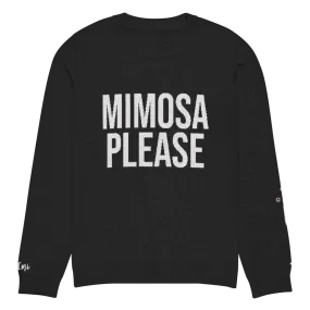 Mimosa Please Personalized Knit Sweater