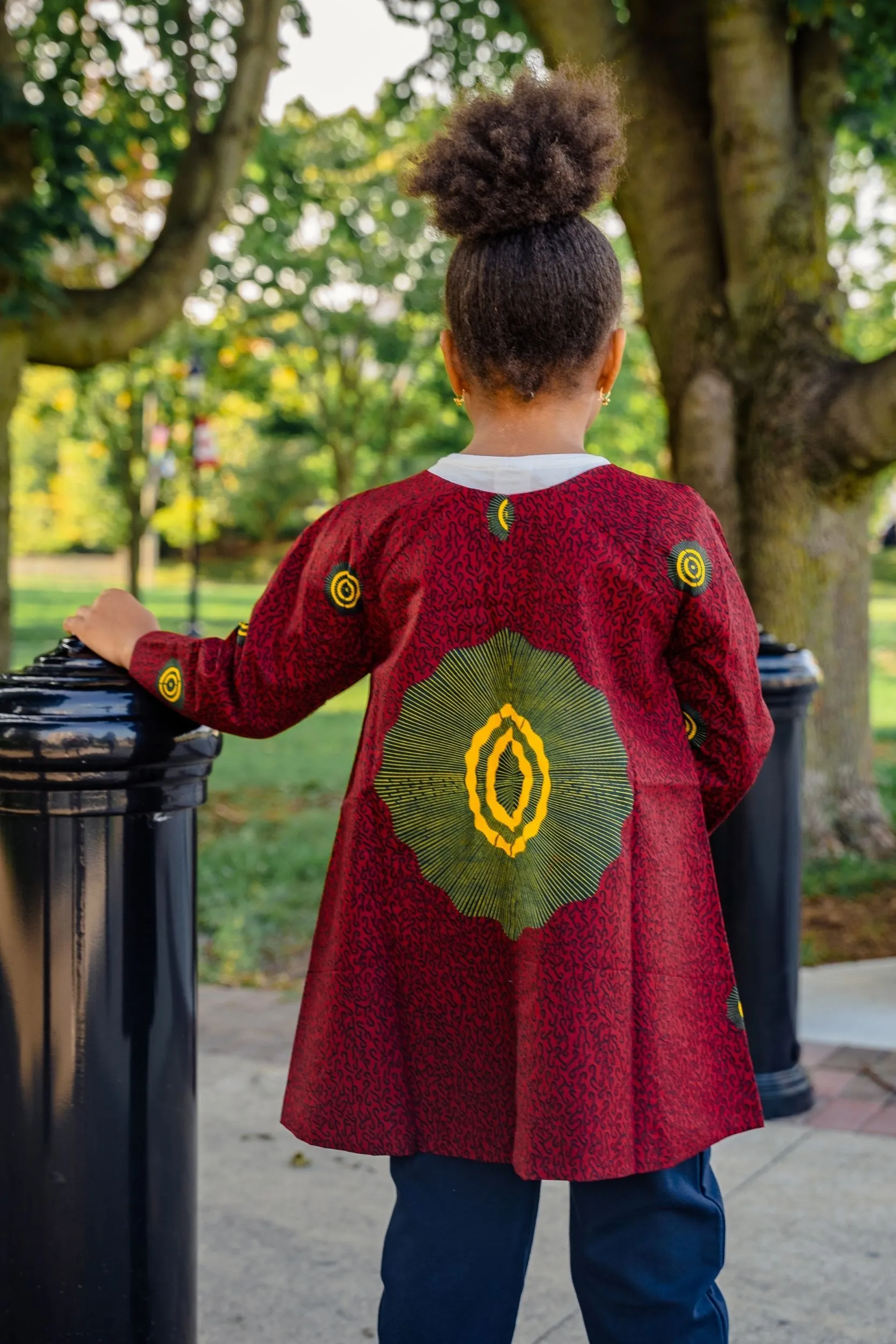 NARISSA AFRICAN PRINT GIRLS' JACKET