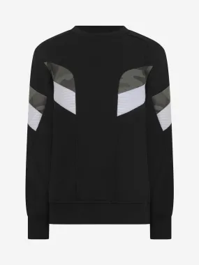 Neil Barrett Boys & Camouflage Trim Sweater