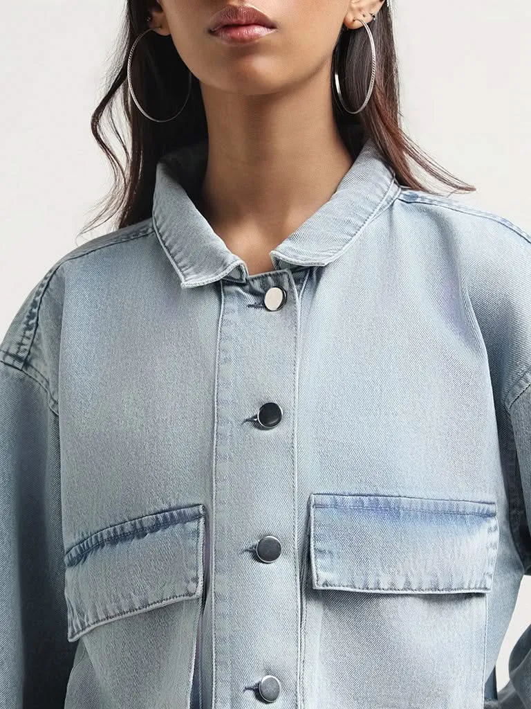 Nuon Blue Short Denim Jacket