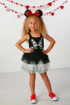 Ooh La La Couture Black Mickey and Minnie Tutu Dress and Headband