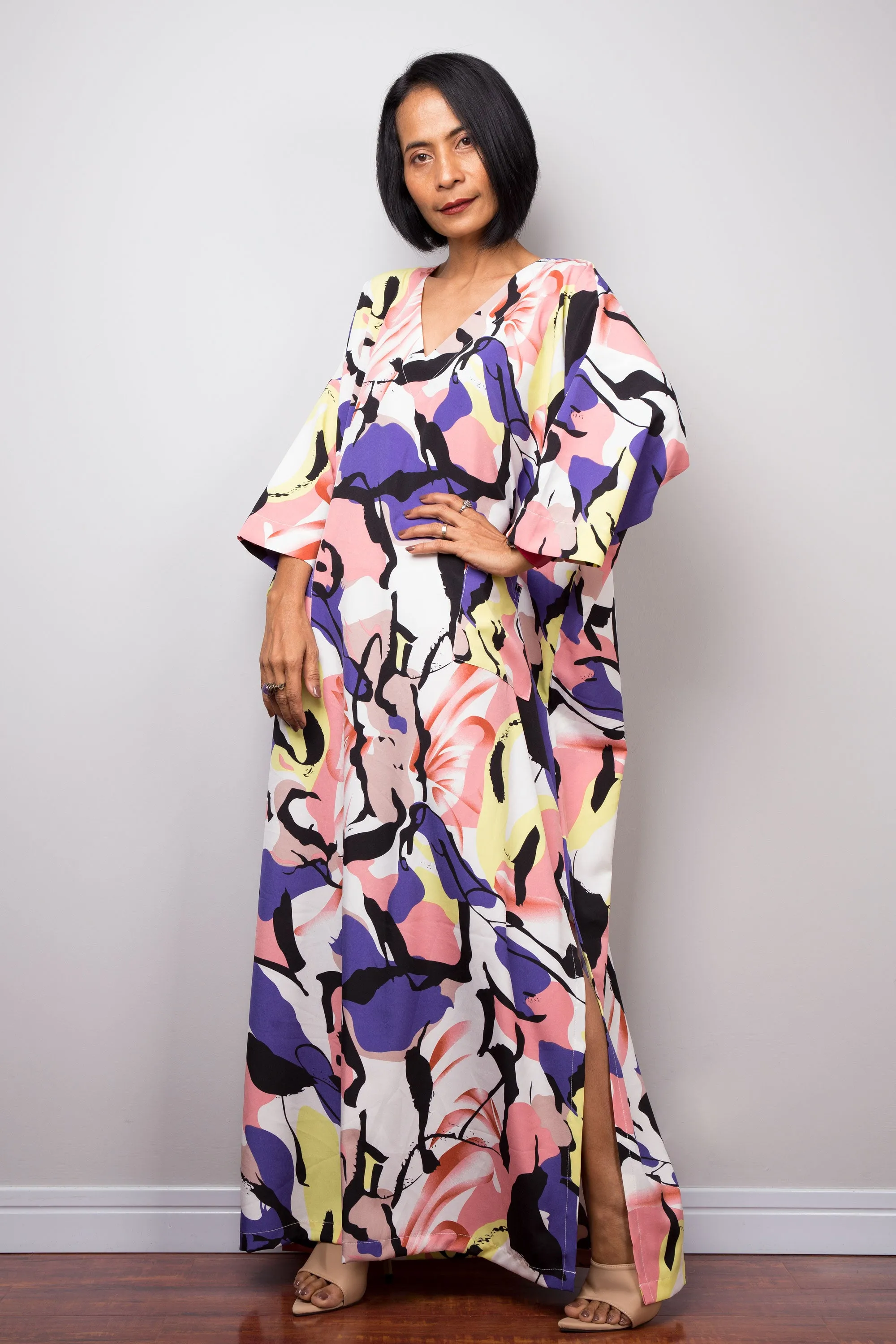 Purple Kaftan Dress